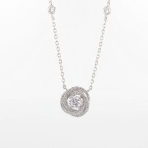 تعليقة فضة حلقات هالو زركوت