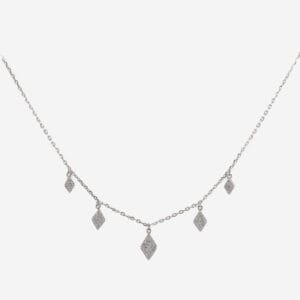 نزلات على شكل معين تشوكر فضة