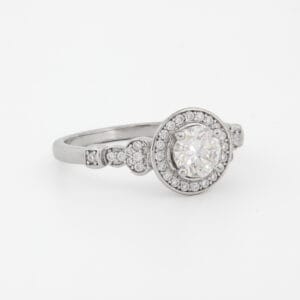 هالو ديكو موزنايت ,خاتم فضة