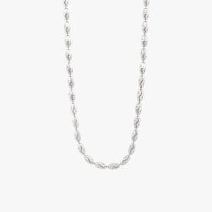 بيضاوي مع زخرفة ,سلسال فضة