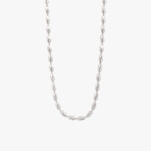 بيضاوي مع زخرفة ,سلسال فضة