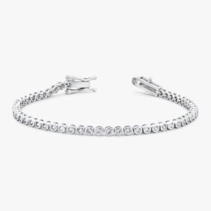 أسوارة تنس فضة سيزي دائري – إطار (2 ملي)