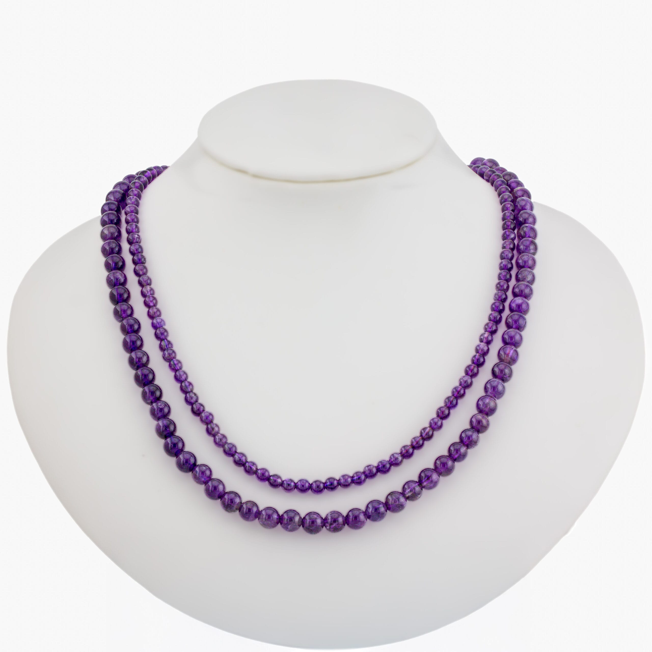 عقد دورين من الأماتيست الناعم ، عقد أحجار كريمة - الصورة 2