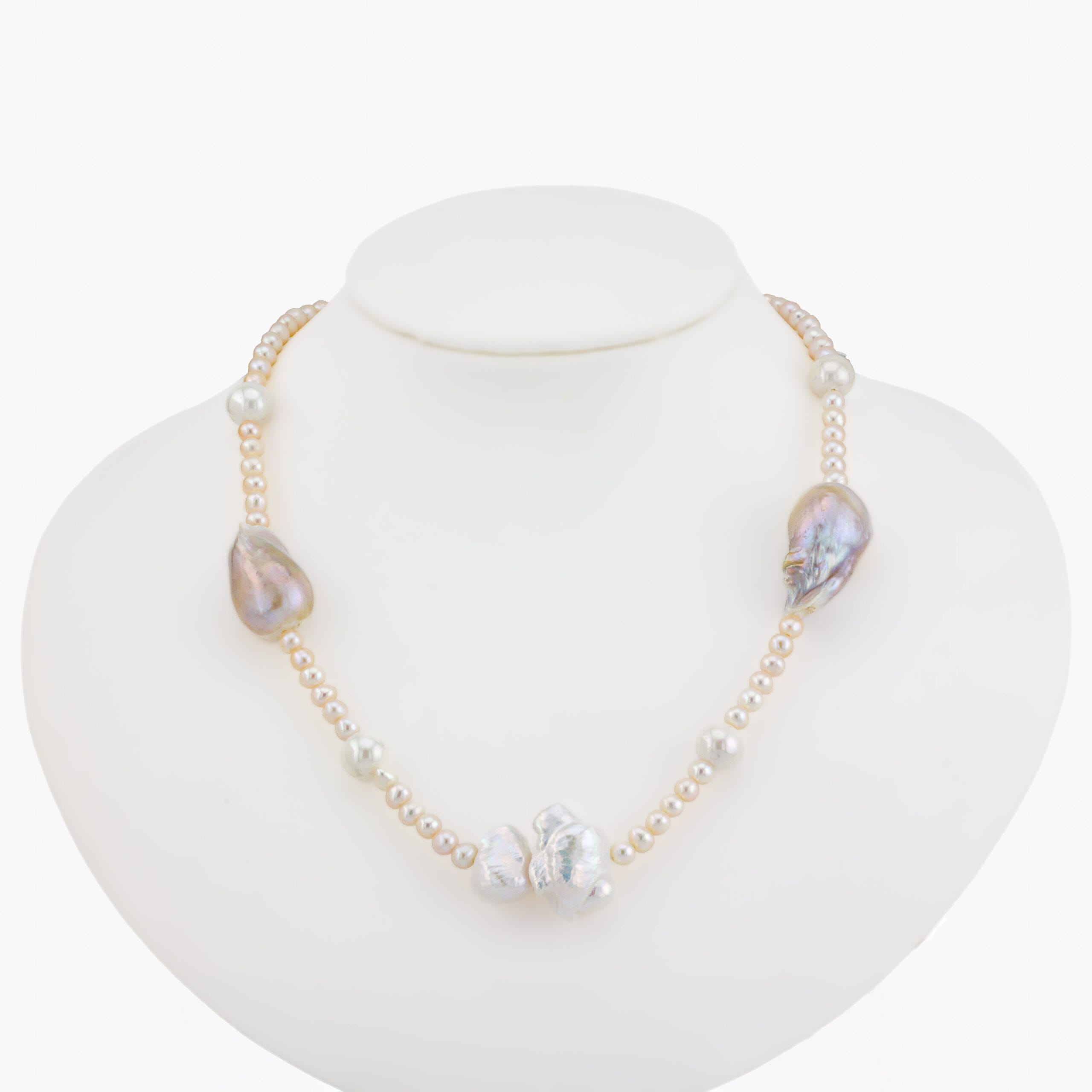 طول 16 انش ، عقد لؤلؤ بأشكال منوعة