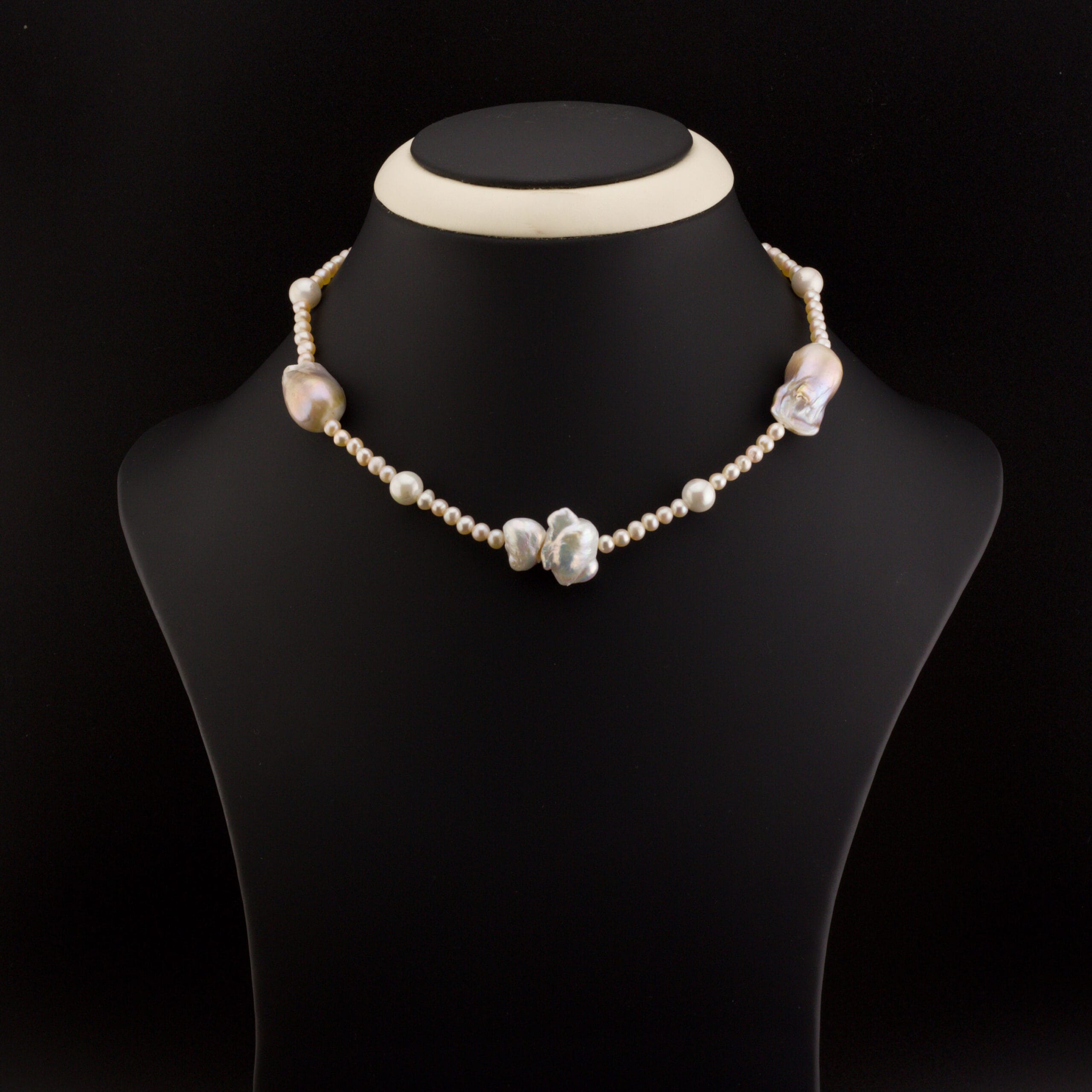 طول 16 انش ، عقد لؤلؤ بأشكال منوعة - الصورة 2