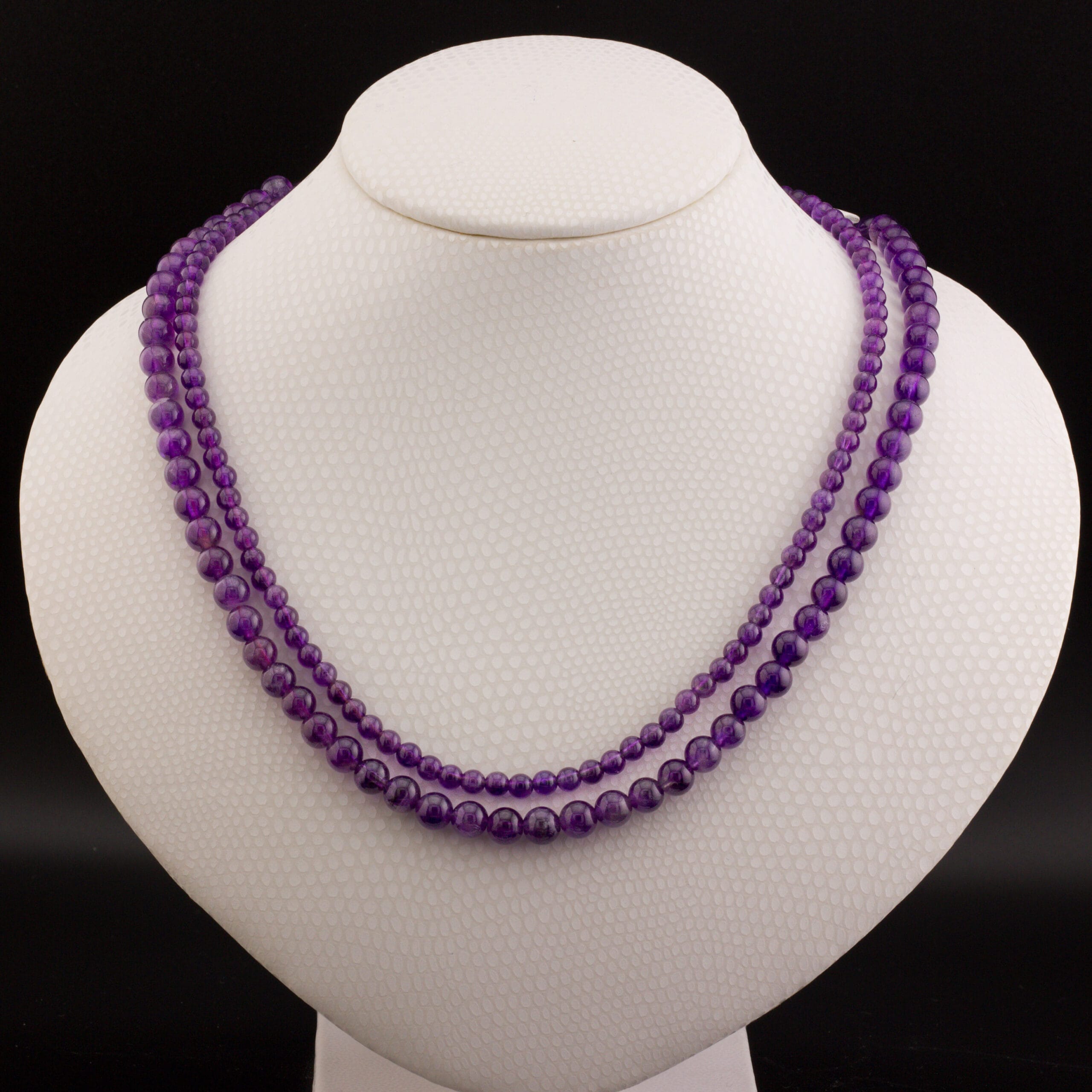 عقد دورين من الأماتيست الناعم ، عقد أحجار كريمة - الصورة 4