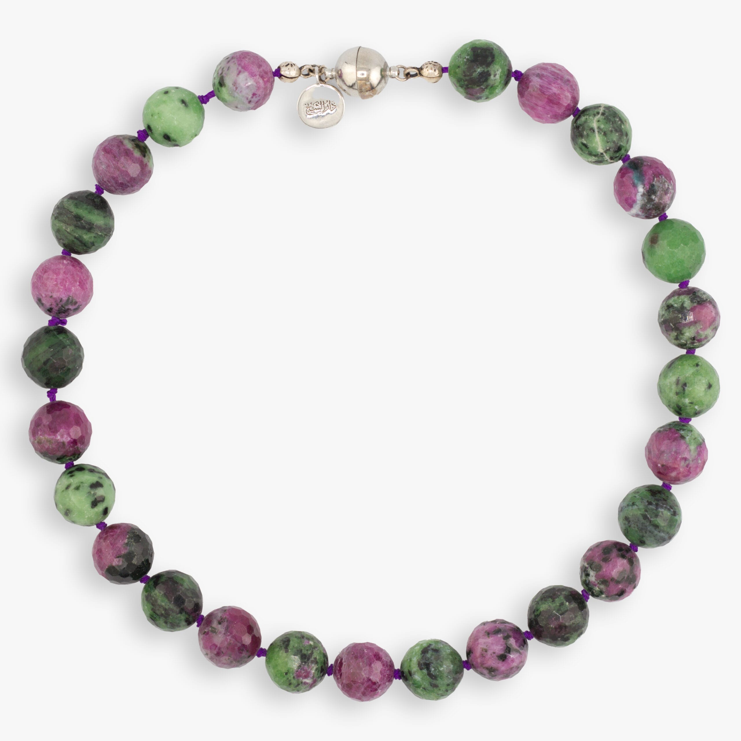 حجر الزويسايت مترش ، عقد أحجار كريمة