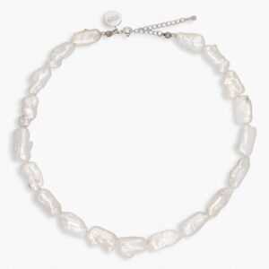 6 انش عقد لؤلؤ  أبيض مستطيل متنوع