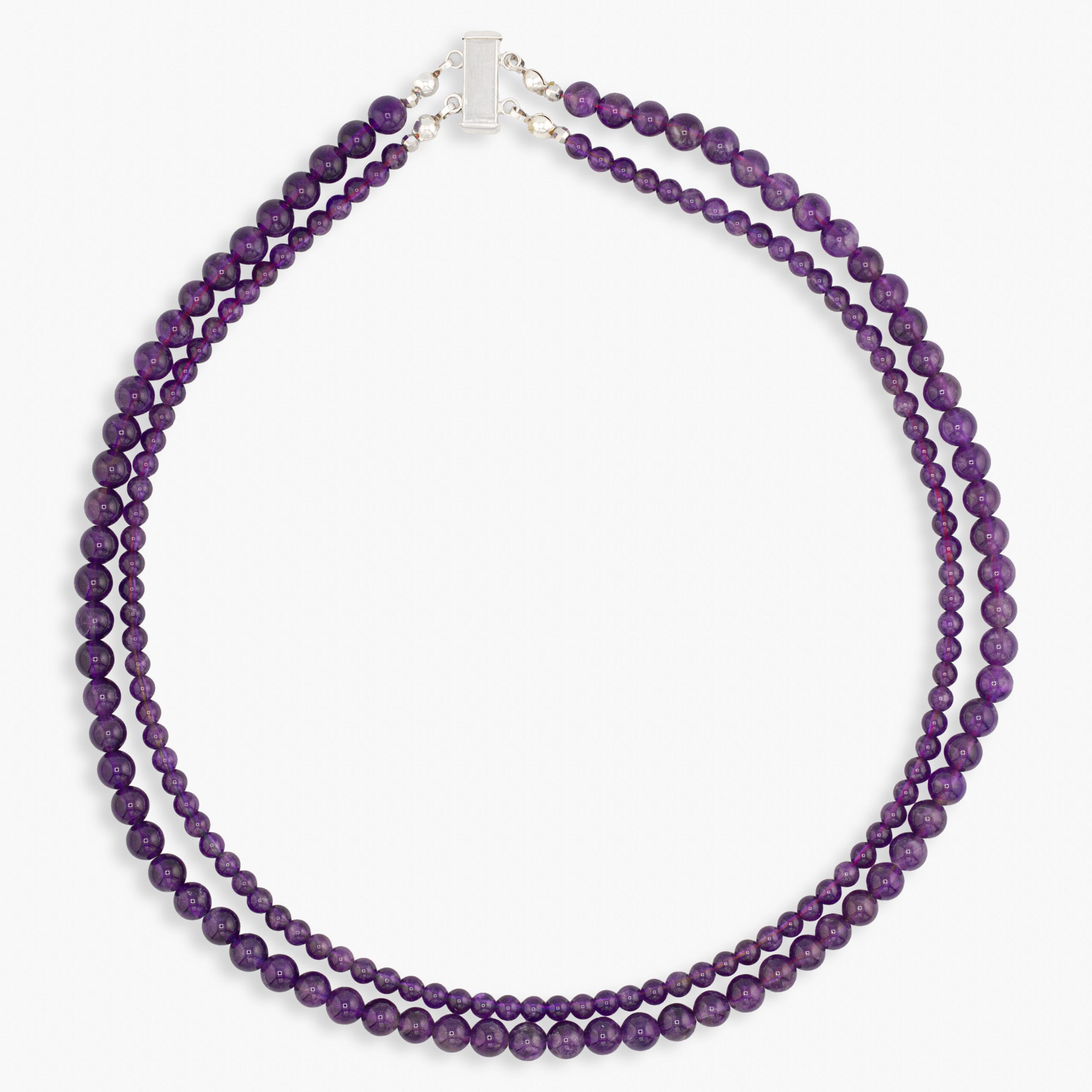 عقد دورين من الأماتيست الناعم ، عقد أحجار كريمة