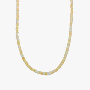 أحجار ناعمة من الأوبال ، عقد حجر كريم