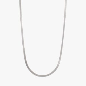 موديل الثعبان المسطح (3 ملي) سلسال فضة