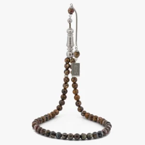 مسباح حجر البيترسايت مع فضة