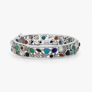 أسوارة فضة ماركازيت واقفة-أحجار