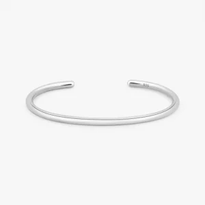 أسوارة فضة واقفة سادة قطر 3 ملي