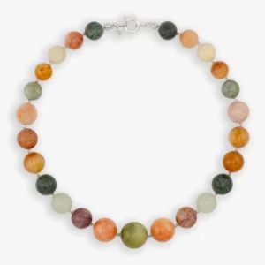 عقد من أحجار الجاسبر والكوارتز