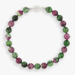 عقد من أحجار الزويسايت روبي (14 ملي)