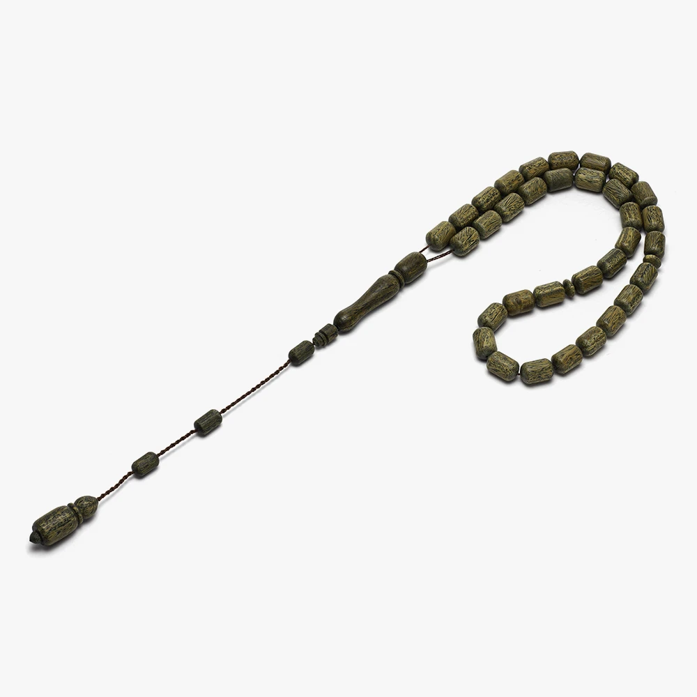 سبحة من خشب الصندل الأخضر (برميلي) - الصورة 2