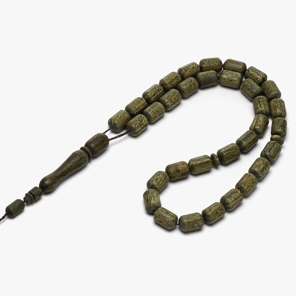 سبحة من خشب الصندل الأخضر (برميلي) - الصورة 3