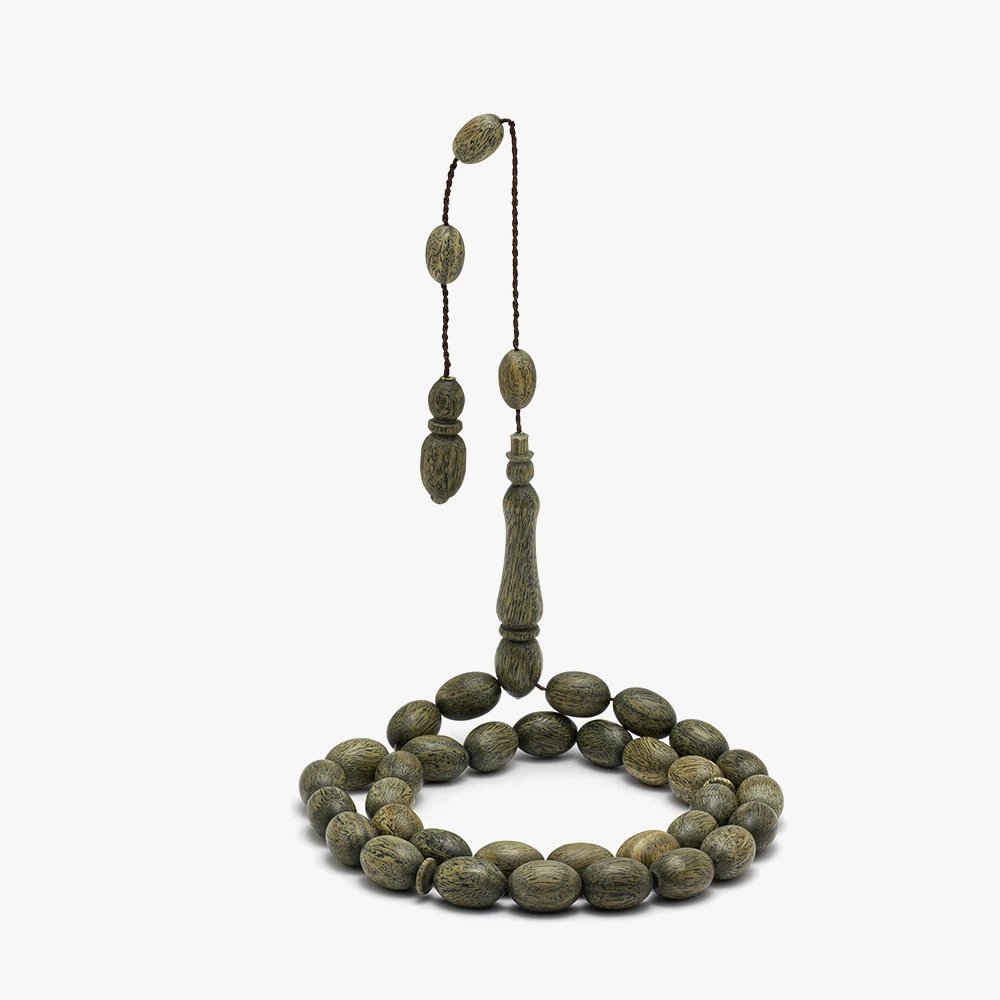 سبحة من خشب الصندل الأخضر (زيتوني)