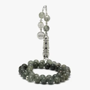 سبحة رسمية من حجر الكوارتز العشبي (8 ملي)