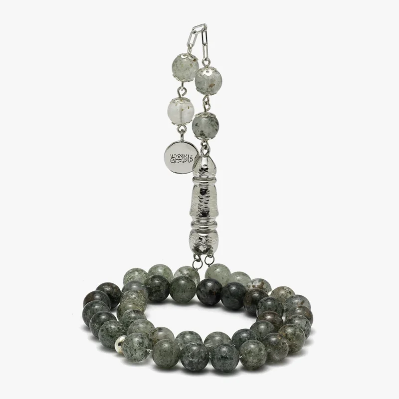 سبحة رسمية من حجر الكوارتز العشبي (8 ملي)