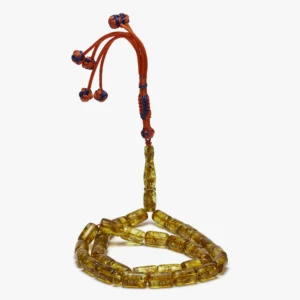 سبحة كهرمان (ببرميلي) مع كركوشة حمراء