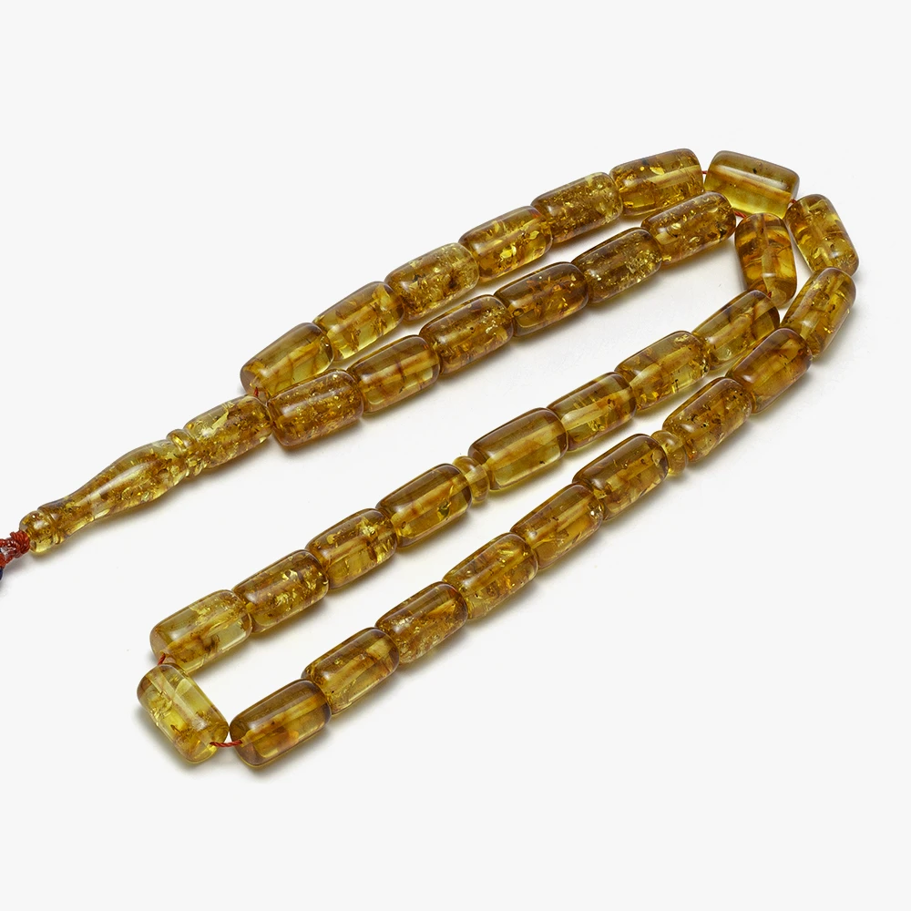 سبحة كهرمان (ببرميلي) مع كركوشة حمراء - الصورة 3