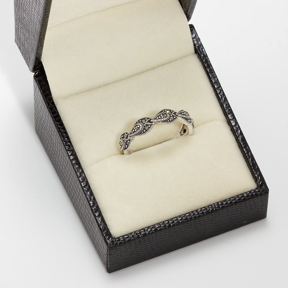 خاتم فضة ماركازيت هالف اتيرنيتي دمعات - الصورة 3