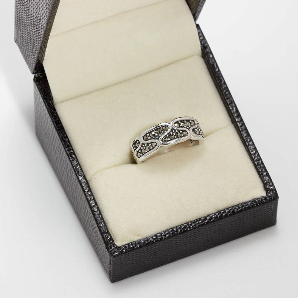 خاتم فضة ماركازيت هالف اتيرنيتي ڤينتج - الصورة 3